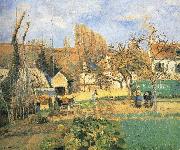 Camille Pissarro Pang plans Schwarz garden oil painting on canvas